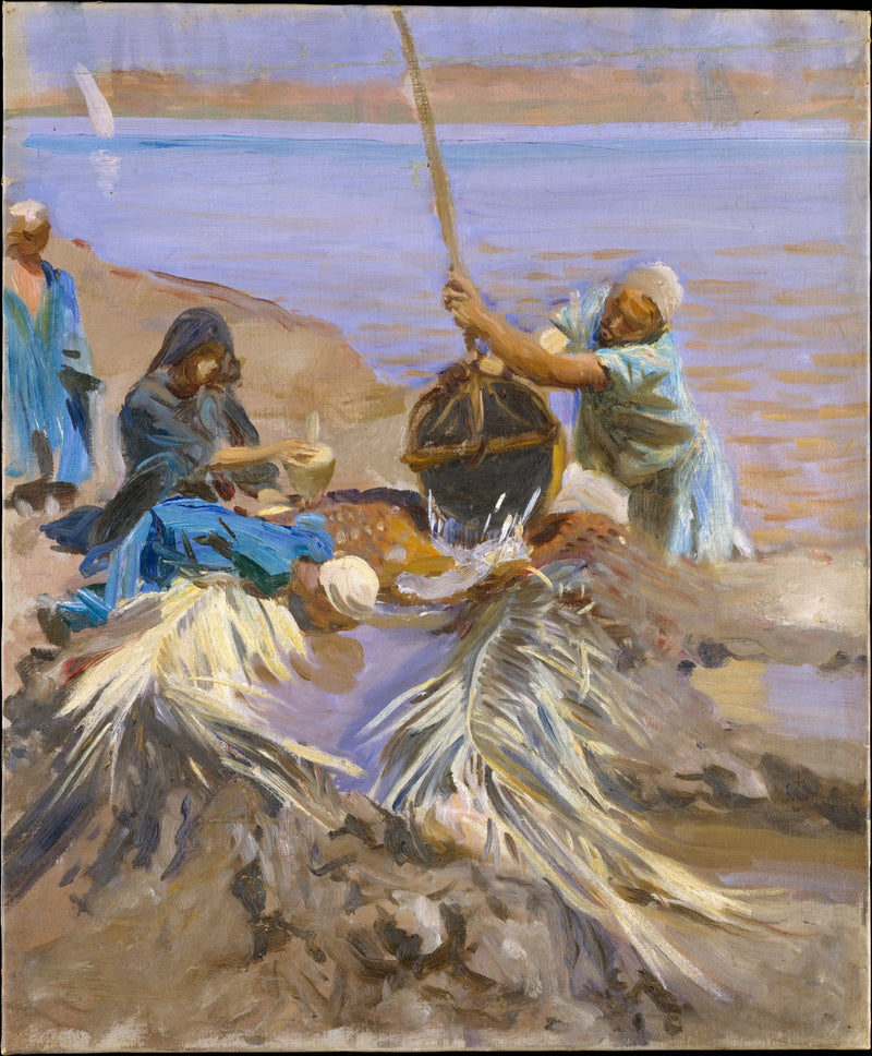 Egyptiläiset nostavat Niilin vettä - John Singer Sargent