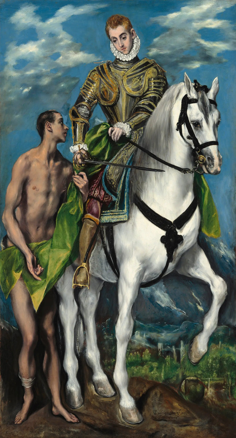 Pyhä Martin ja kerjäläinen - El Greco