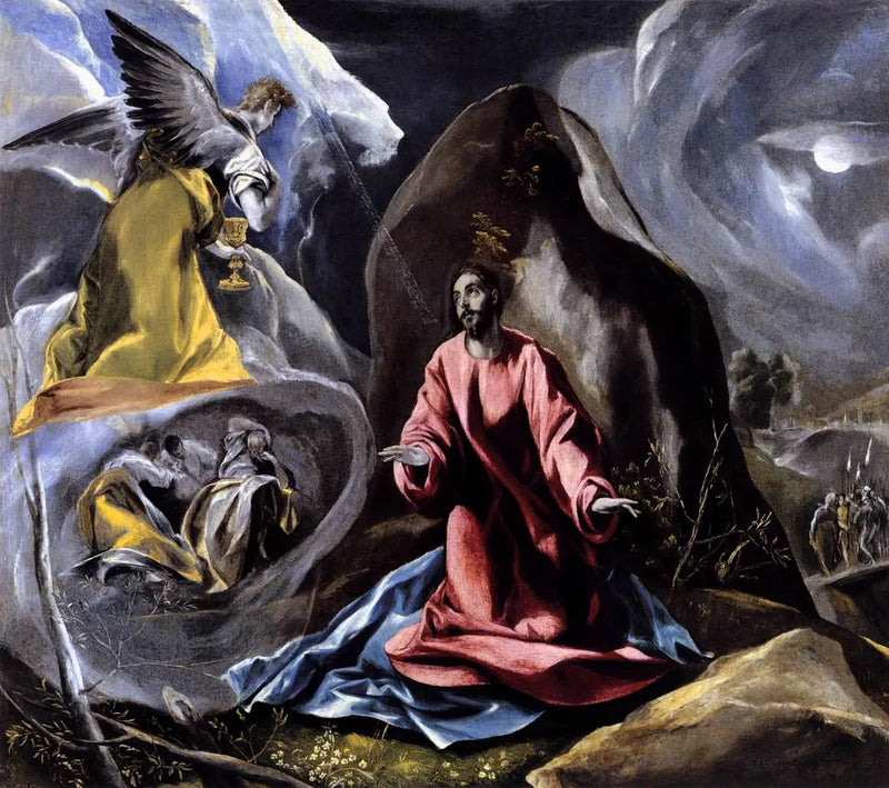 Agonia oliivitarhan puutarhassa - El Greco