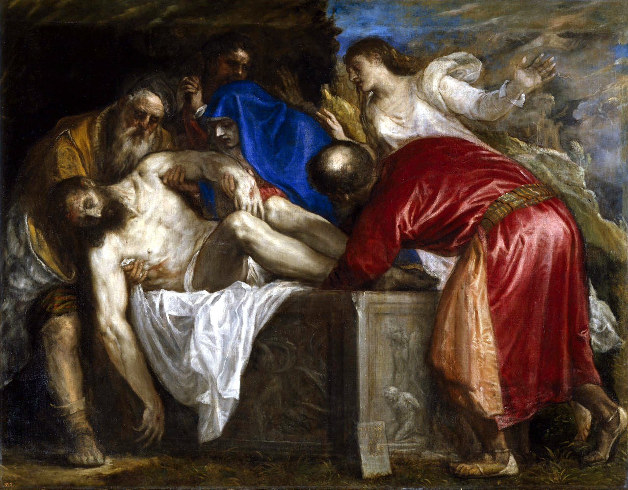 La Mise au tombeau - Titian