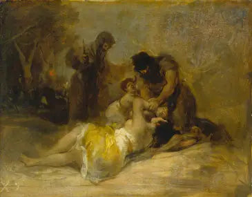 Hyökkäys naista vastaan - Francisco de Goya