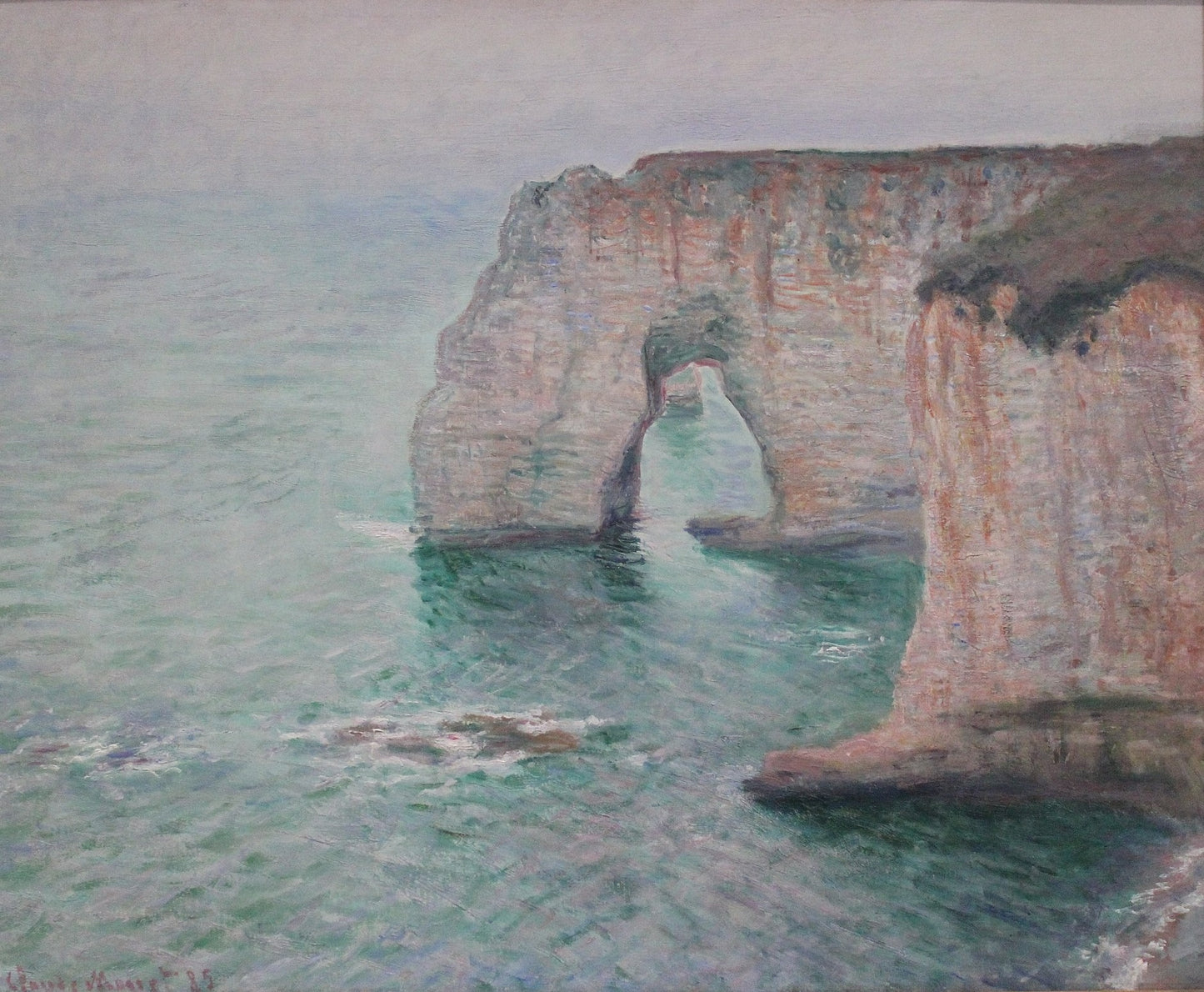 🎨 Étretatin kallioseinämät – Claude Monet, 1885