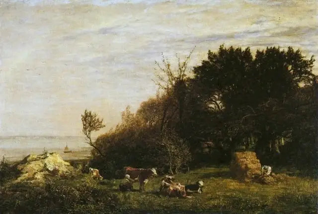 Saint-Siméonin tila, Honfleurin ympäristössä - Eugène Boudin