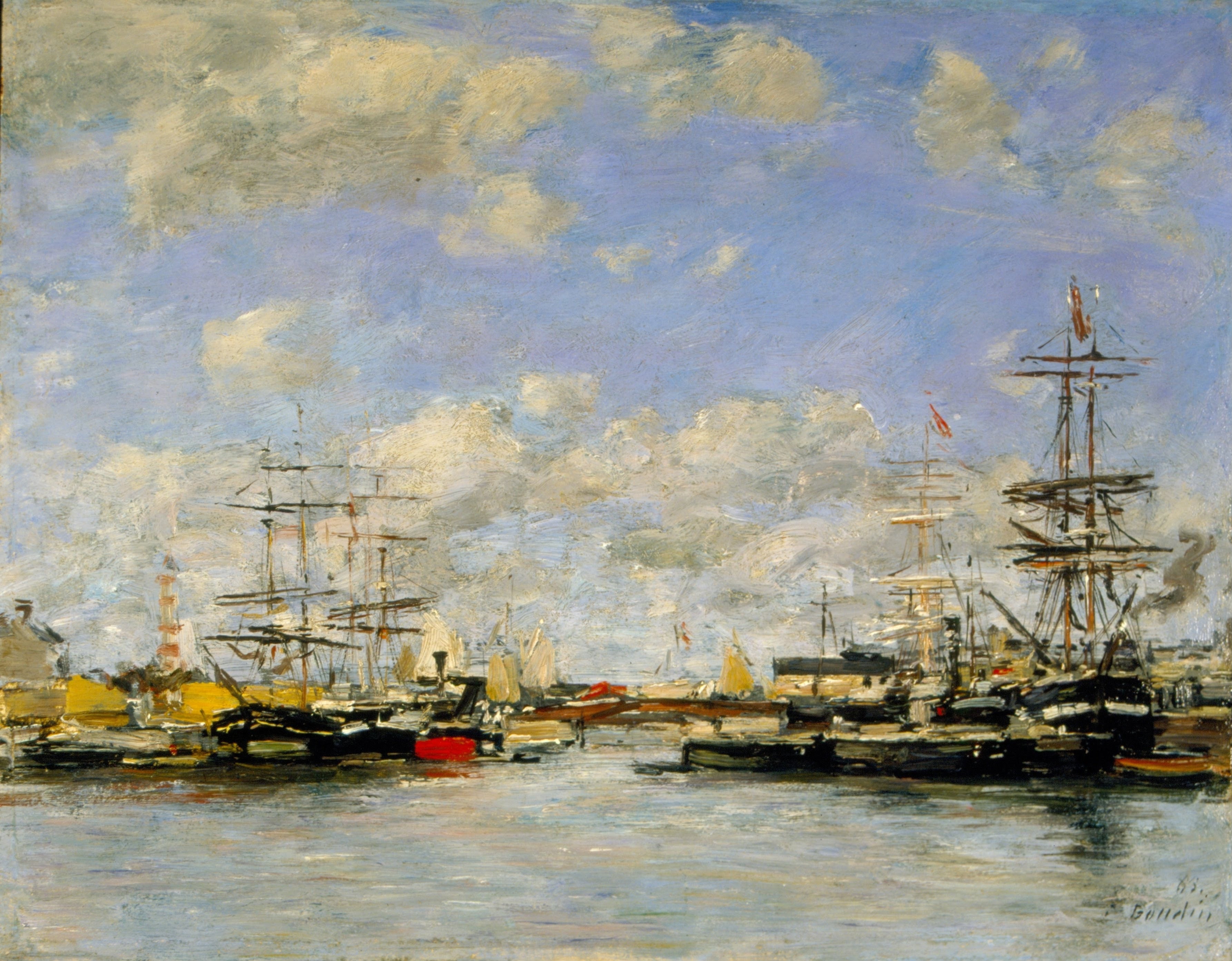Reproduction du tableau « Deauville - La crique - Eugène Boudin » par Alpha Reproduction en peinture à l’huile