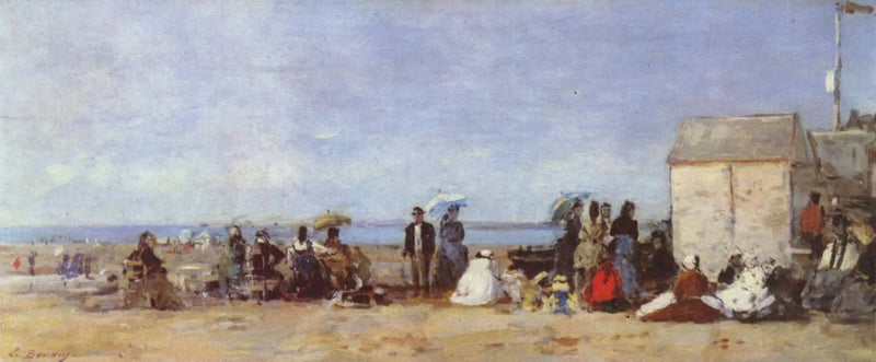 Trouville, ranta-alue - Eugène Boudin