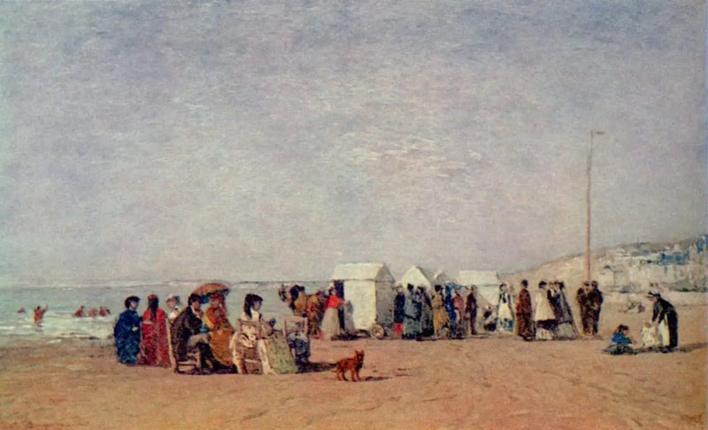 Trouvillen rannalla - Eugène Boudin