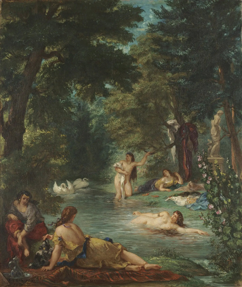 Kylpijät - Eugène Delacroix