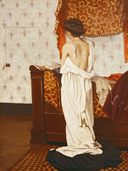 Nu de dos dans un intérieur - Félix Vallotton