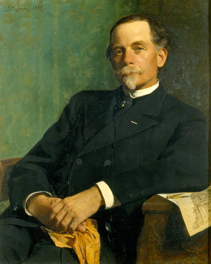 Arkkitehti, professori F. Meldahl istumassa - Peder Severin Krøyer
