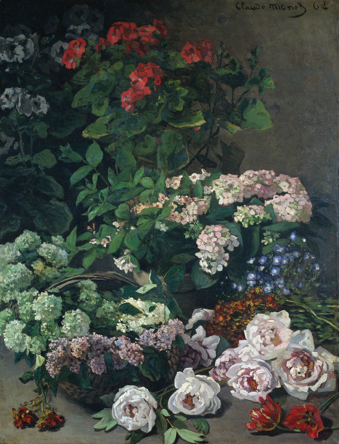 Kevään kukat - Claude Monet