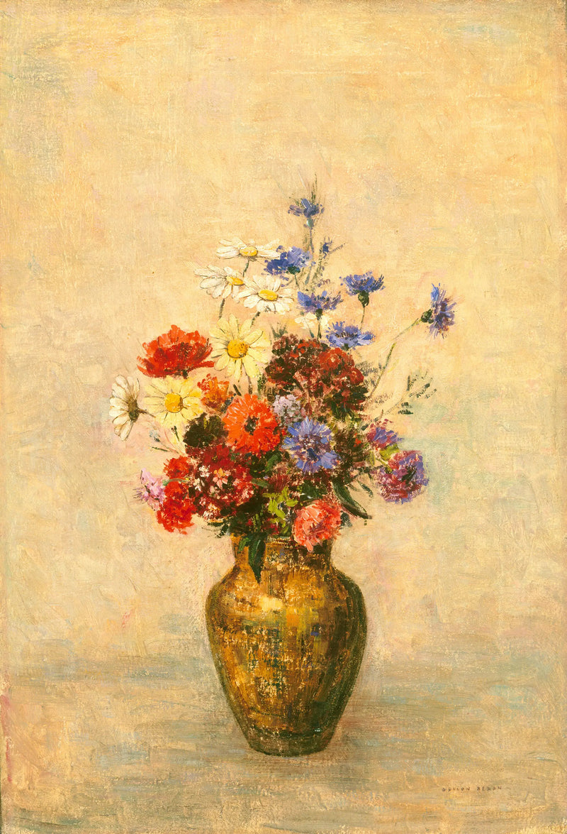 Kukat maljakossa - Odilon Redon