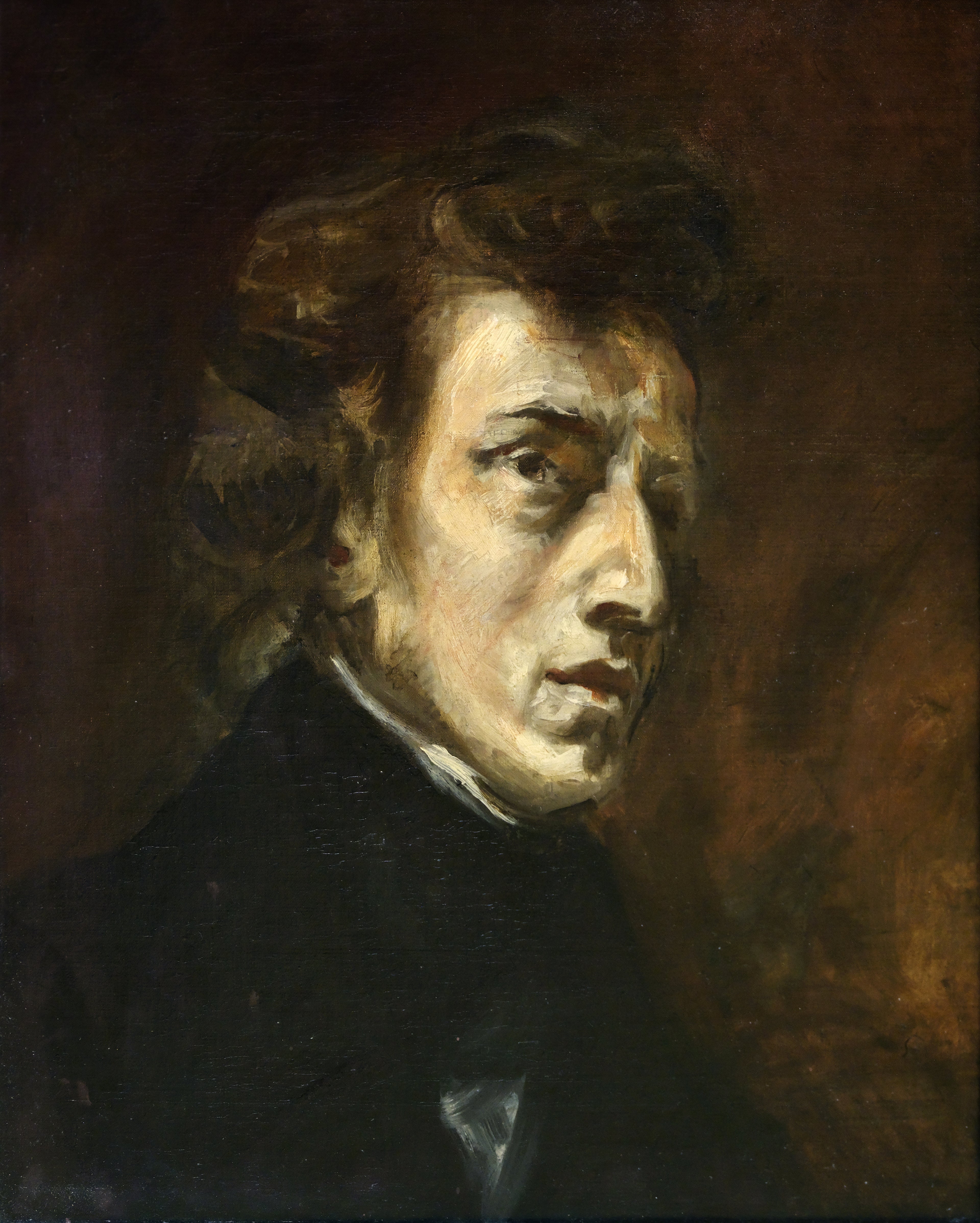 Reproduction du tableau « Frédéric Chopin - Eugène Delacroix » par Alpha Reproduction en peinture à l’huile