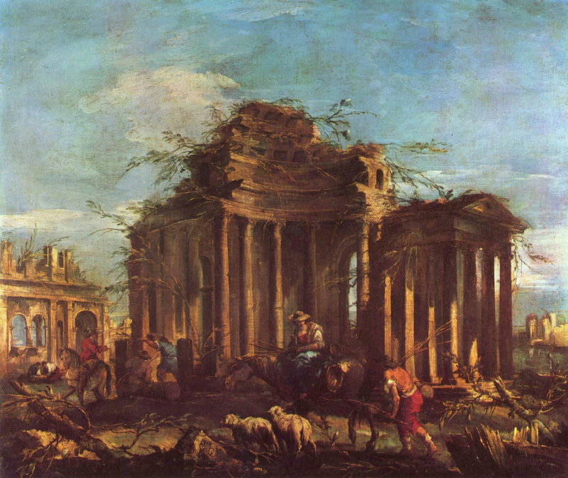 Rauniot henkilöhahmoilla - Francesco Guardi