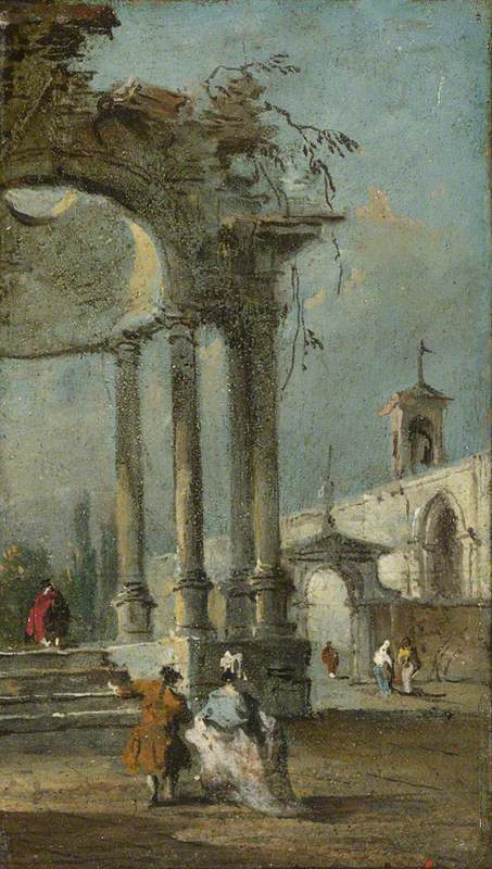 Vue Caprice avec ruines - Francesco Guardi