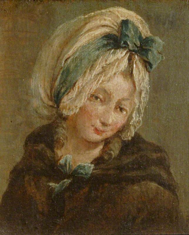 Kaksi taulua: pojan pää ja tytön pää (diptyykki, oikeanpuoleinen paneeli) - Francesco Guardi