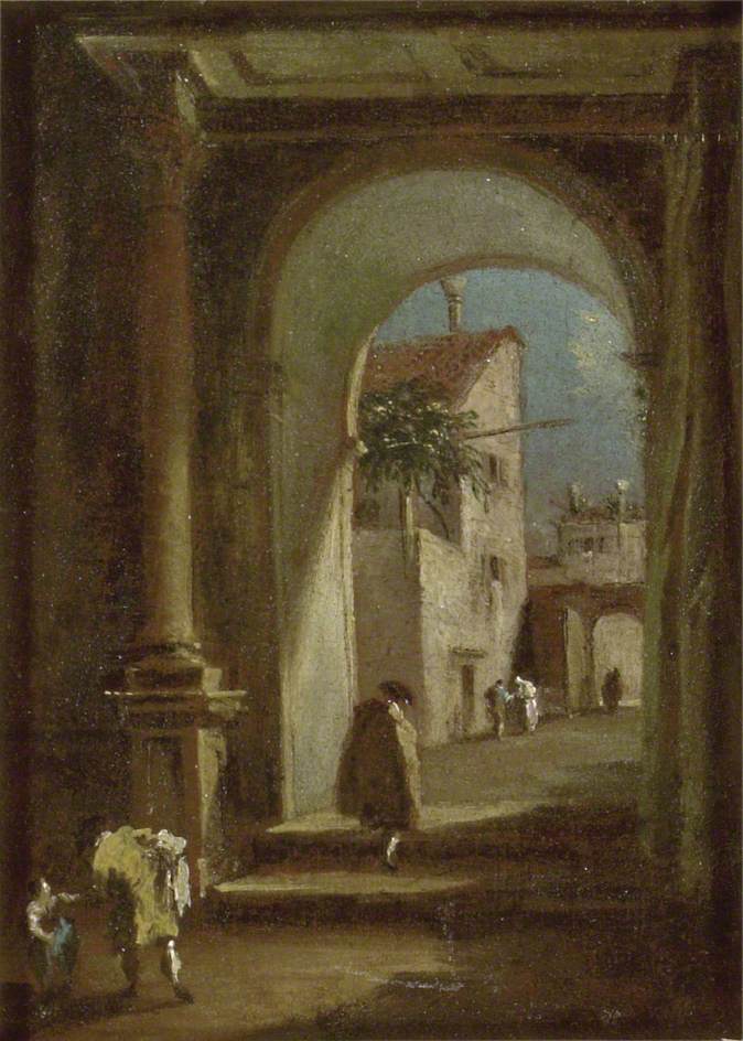 Capriccio : Une arche - Francesco Guardi