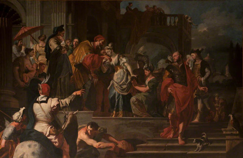 Rebekan lähtö - Francesco Solimena