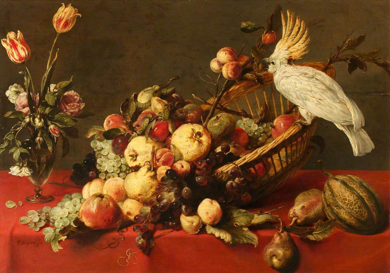 Nature morte avec fruits et cacatoès - Frans Snyders