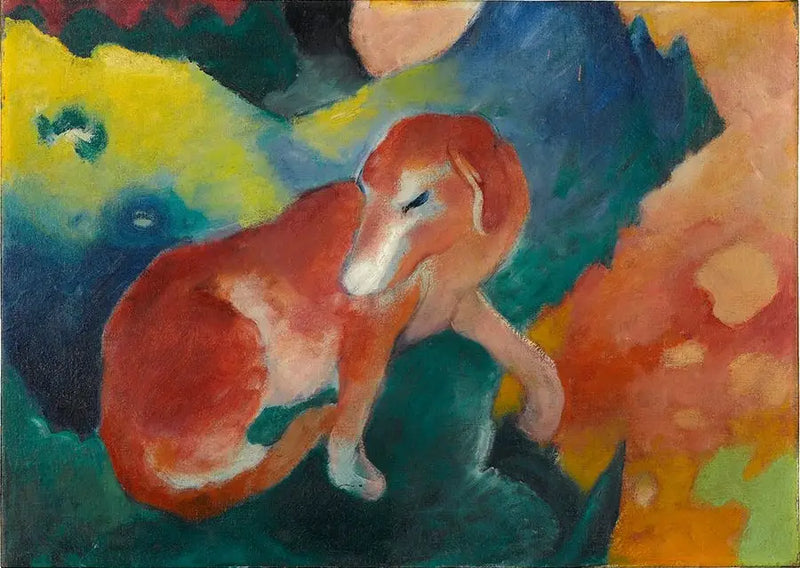 punainen koira - Franz Marc