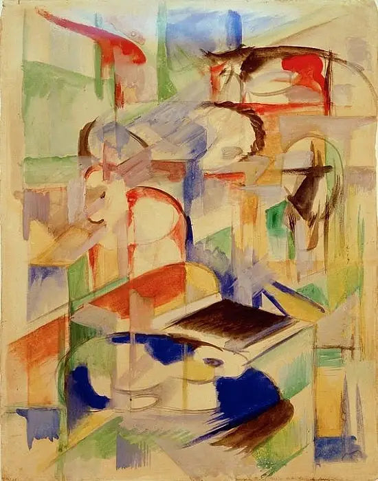 Eläinaiheinen sommittelu - Franz Marc