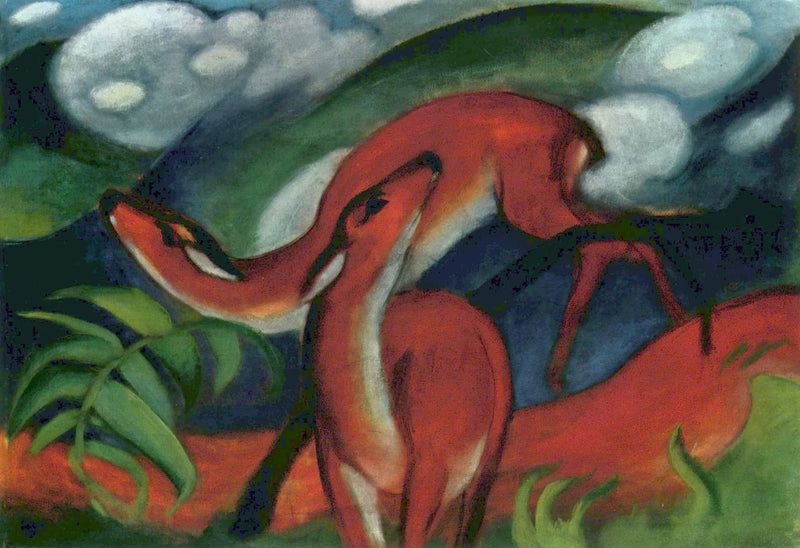 Punahirvi II - Franz Marc
