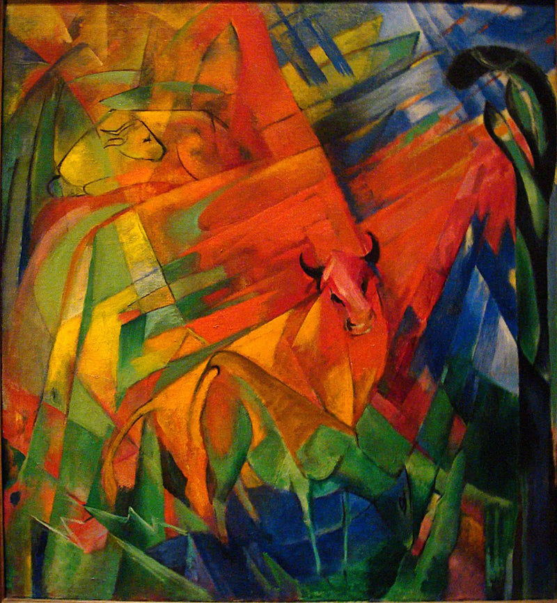 Eläimiä maisemassa - Franz Marc