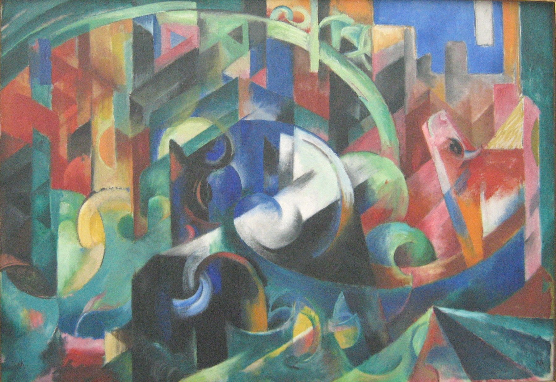 Reproduction du tableau « Bovins I - Franz Marc » par Alpha Reproduction en peinture à l’huile