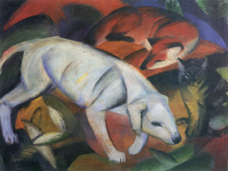 Kolme eläintä - Franz Marc