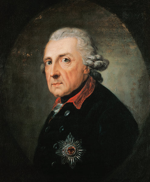 Frédéric II Suuren, Preussin kuninkaan, muotokuva – Anton Graff
