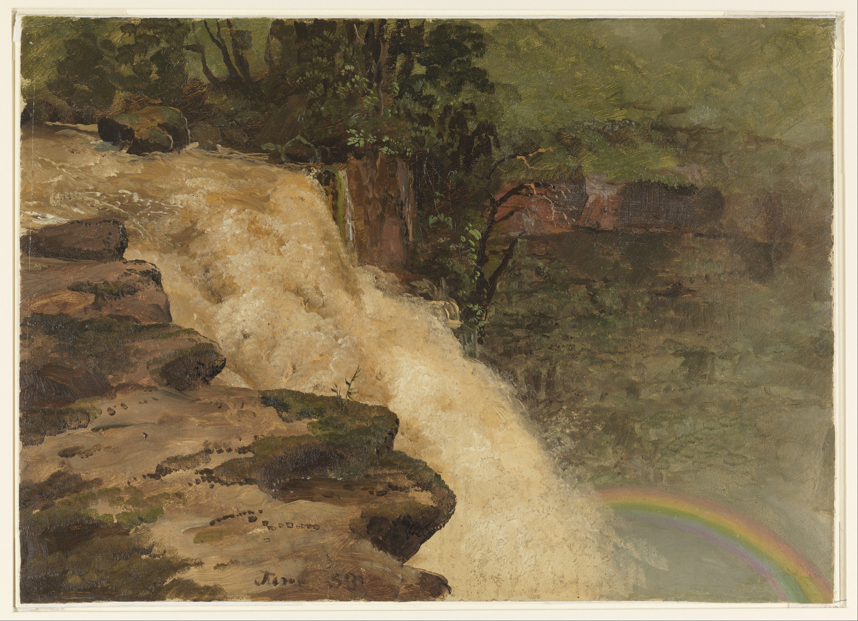 Chute d'eau en Colombie - Frederic Edwin Church