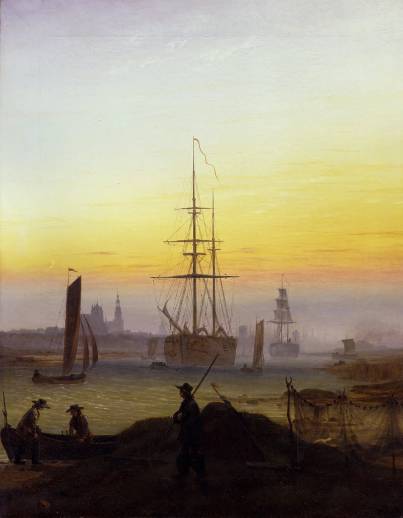 Greifswaldin satama - Caspar David Friedrich