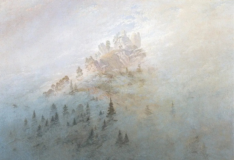 Aamuhämy vuorilla - Caspar David Friedrich