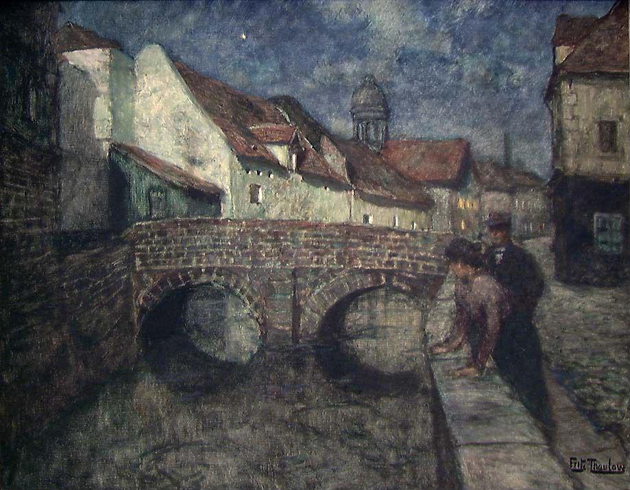Keskiyö Amiensissa - Frits Thaulow