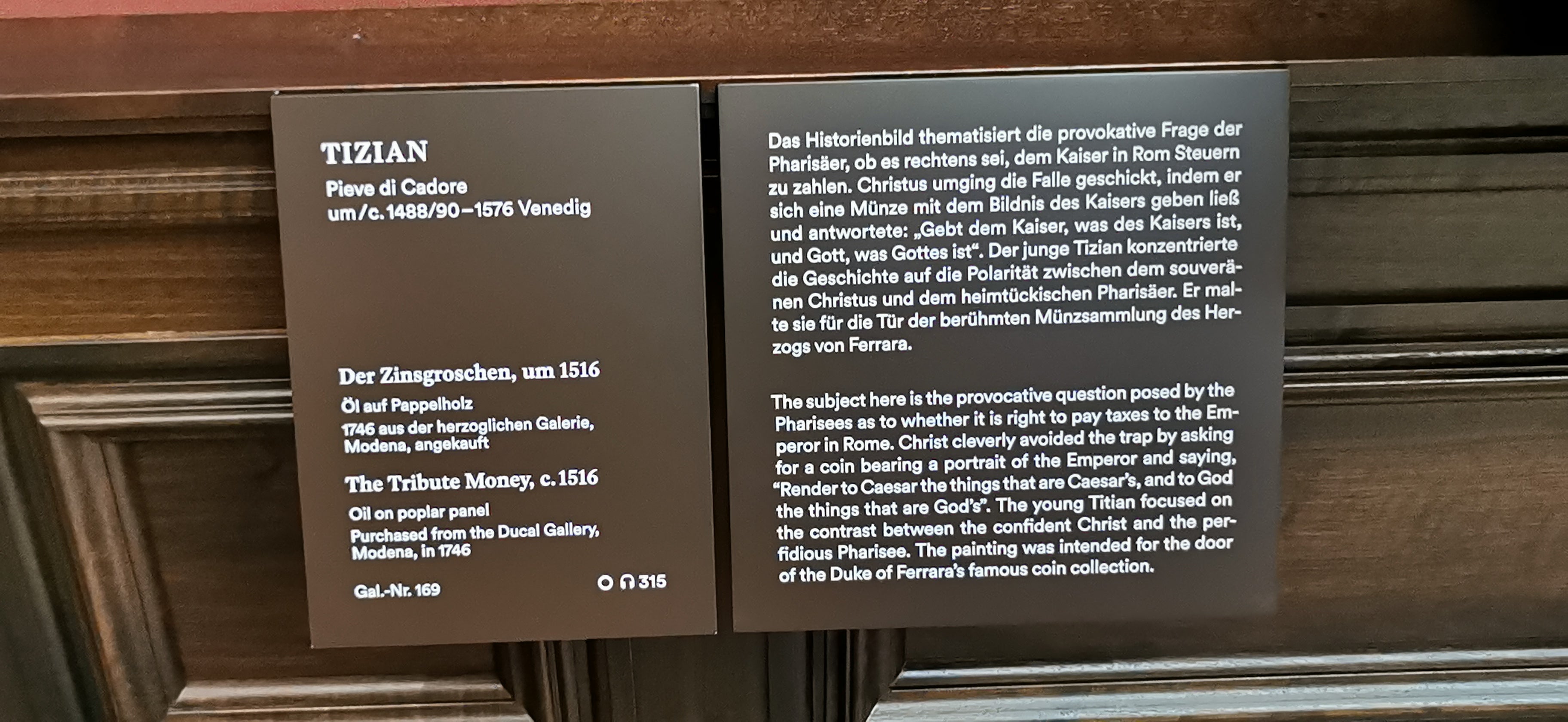 Le Christ au denier - Titian