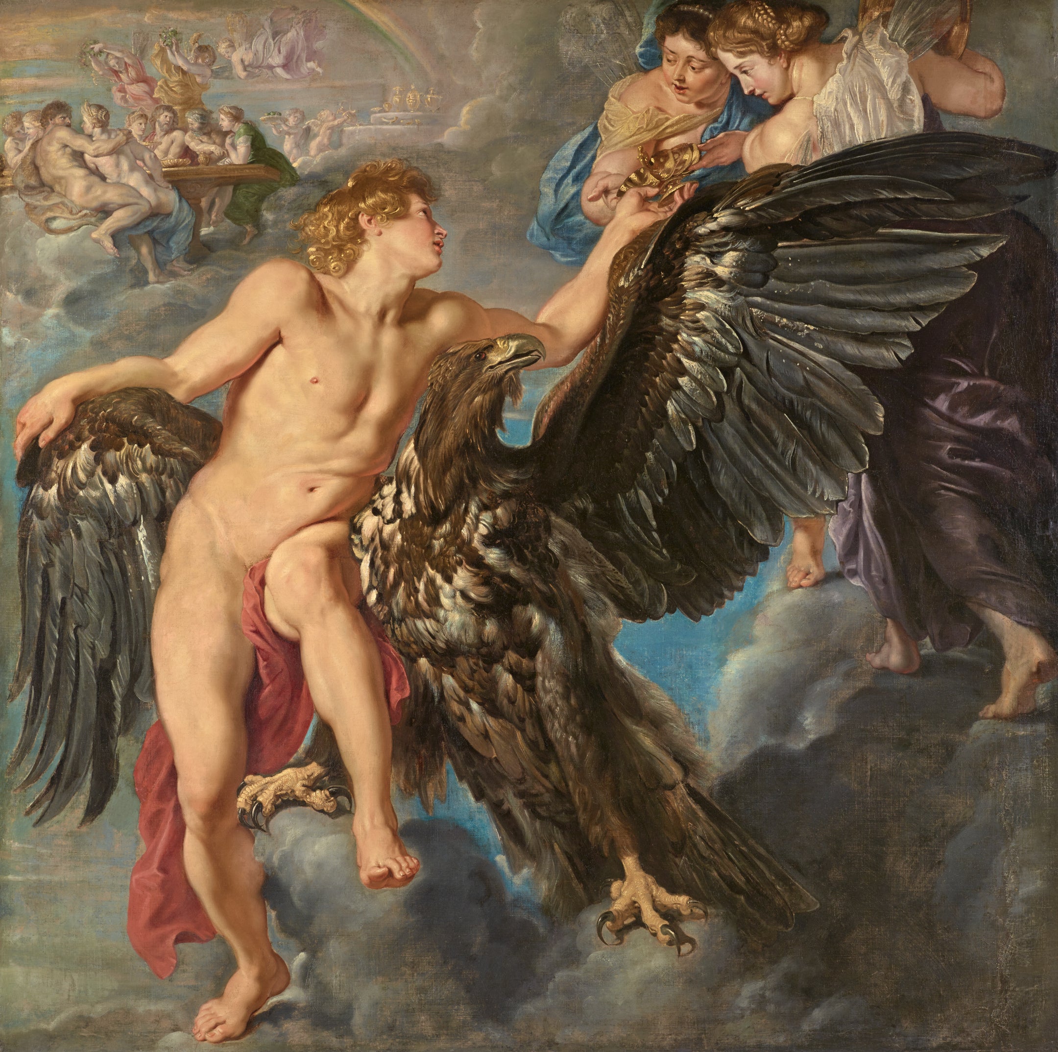 Ganymedes saa Heben maljan - Peter Paul Rubens