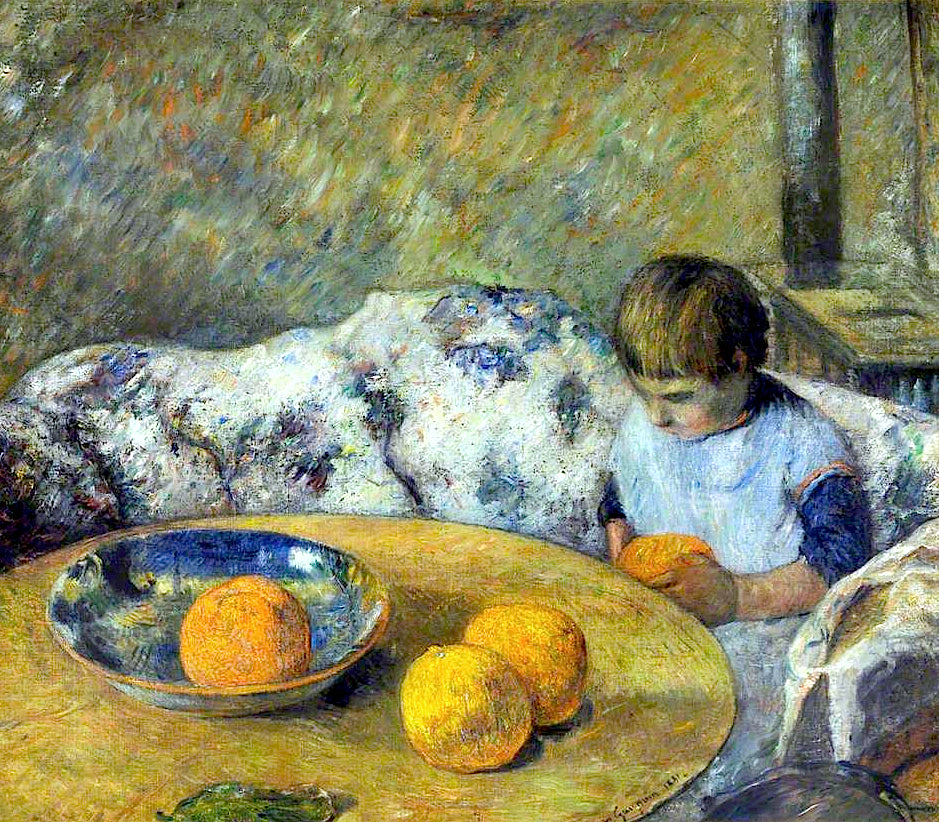 Sisustus Aline Gauguinin kanssa - Paul Gauguin