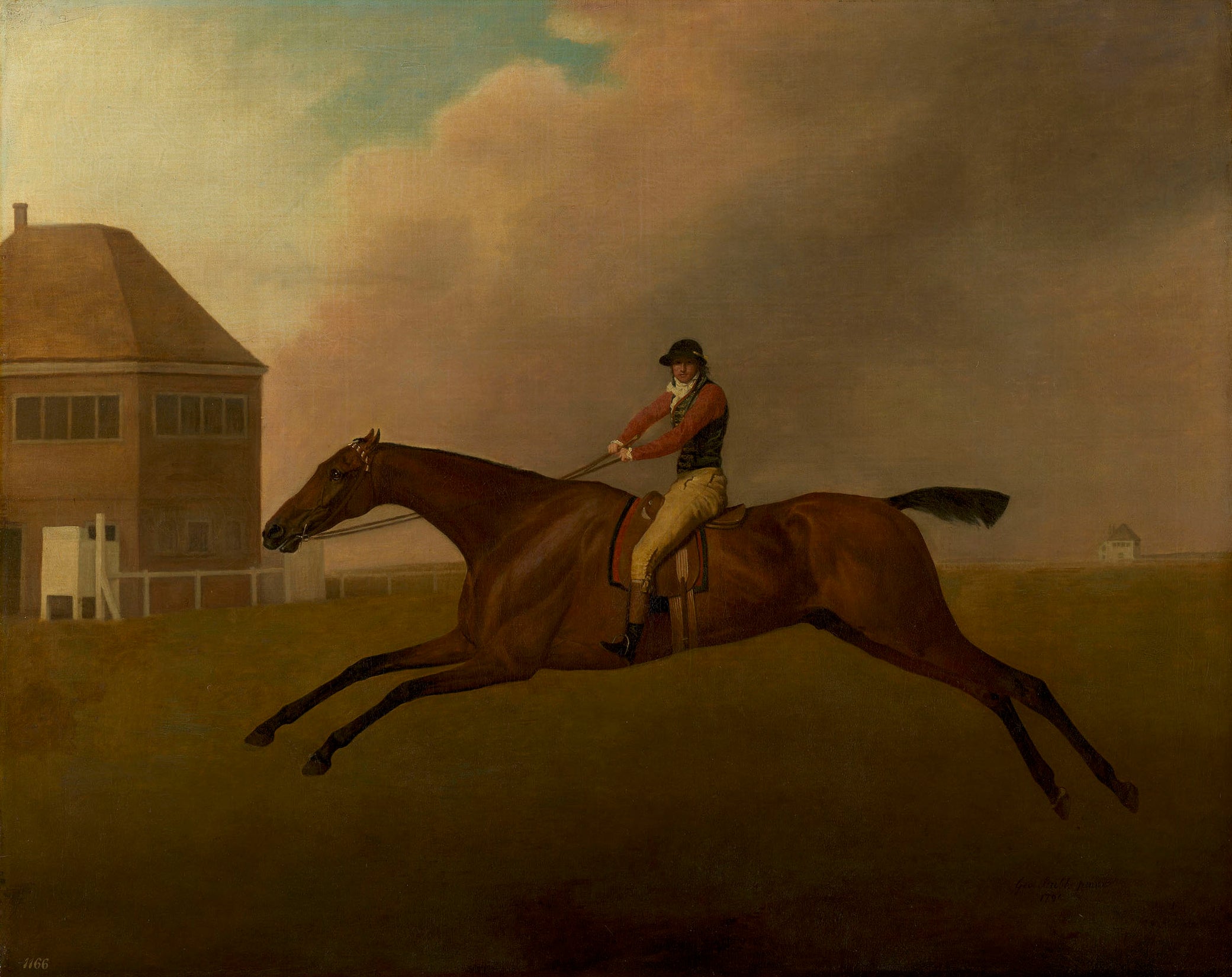 Baronnet avec Samuel Chifney en haut - George Stubbs