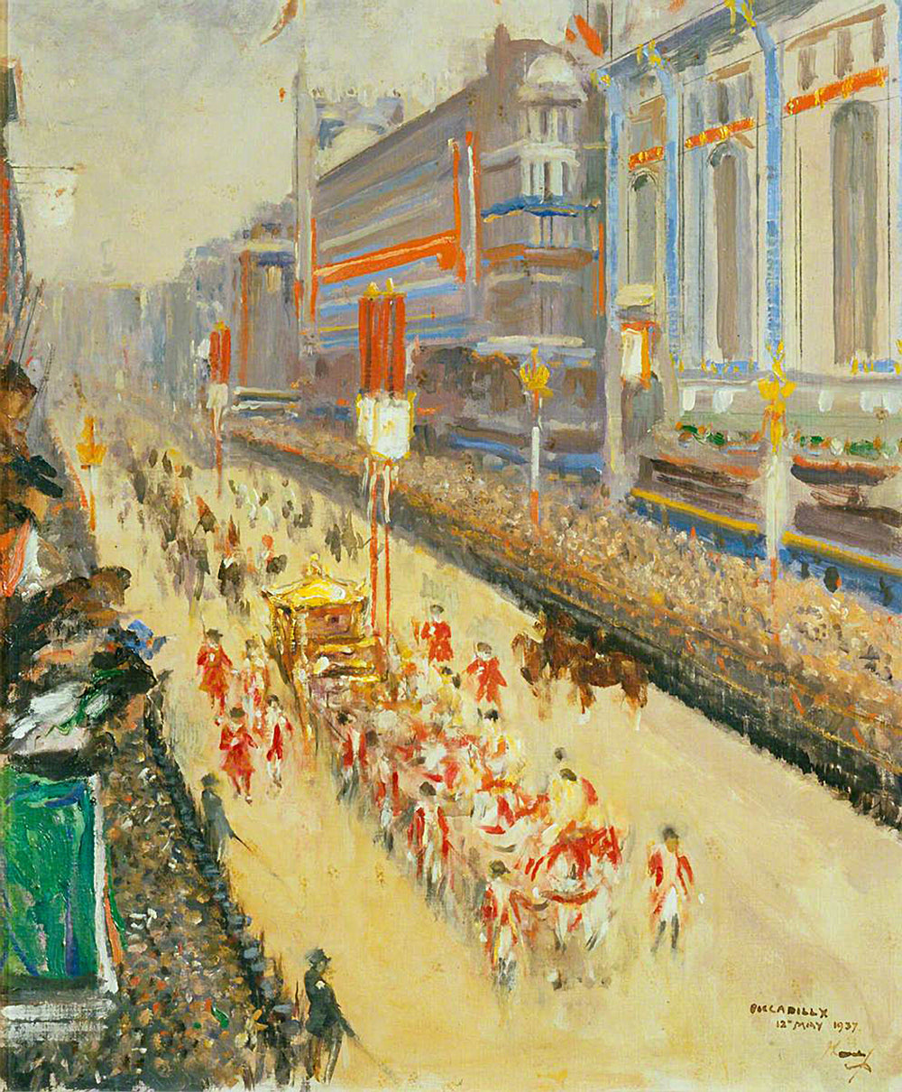 Kruunajaissaattue, Piccadilly, 12. toukokuuta 1937 - John Lavery