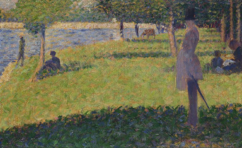 Étude pour « Un dimanche à la Grande Jatte » — Londres, Georges Seurat, 1884–1885