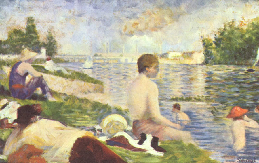 Étude finale pour « Une baignade à Asnières » - Georges Seurat
