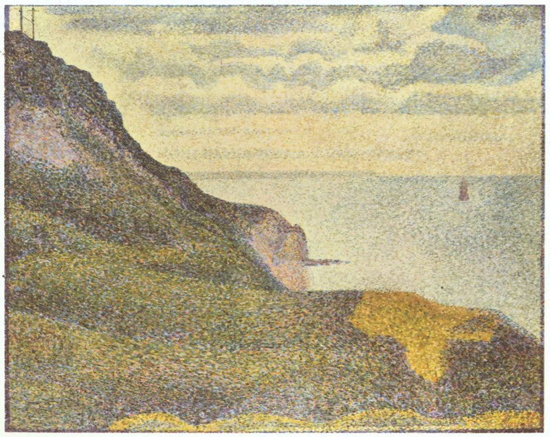 Merimaisema Port-en-Bessissä, Normandia - Georges Seurat