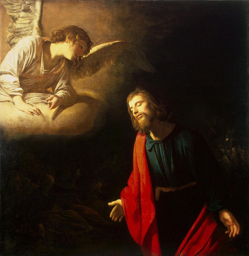 Kristus Getsemanen puutarhassa (Kauhun hetki puutarhassa) - Gerrit van Honthorst