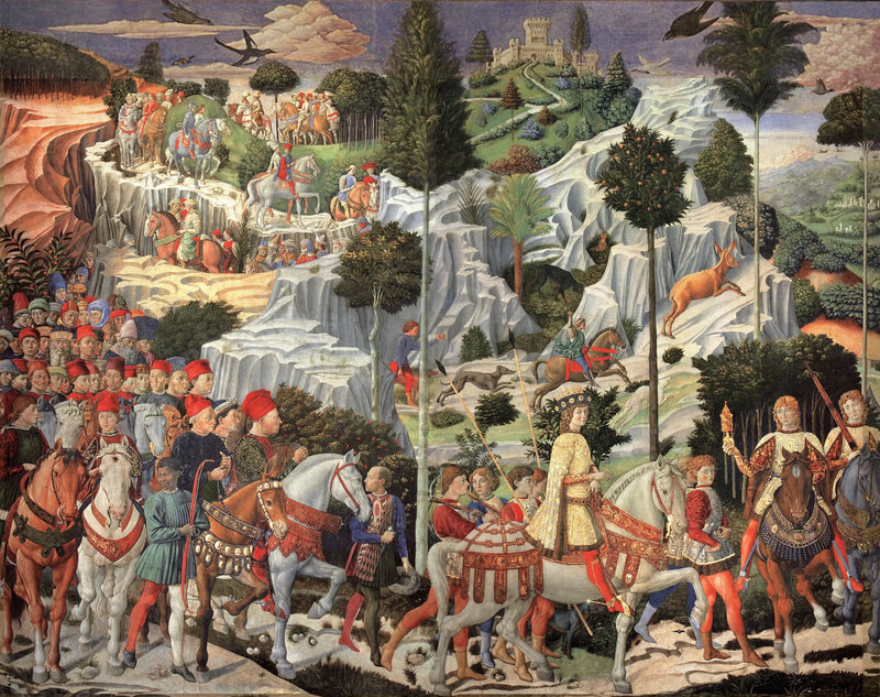 Nuoren kuninkaan kulkue - Benozzo Gozzoli