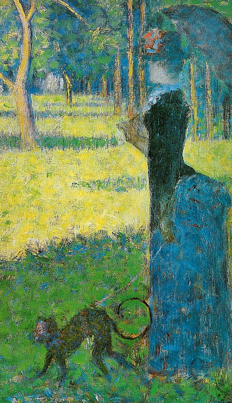 Nainen apinan kanssa - Georges Seurat