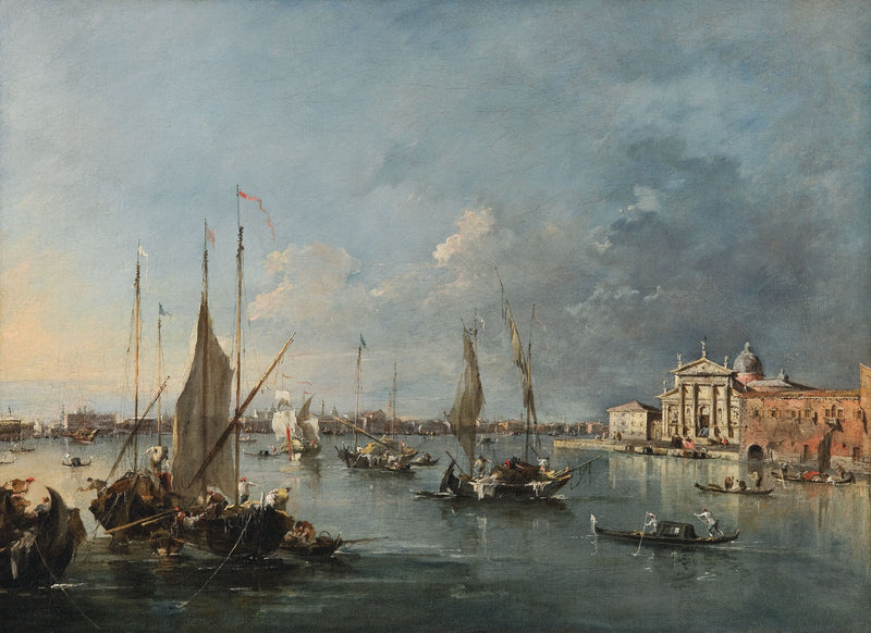 San Giorgio Maggiore kirkko näkymä Giudeccalta - Francesco Guardi