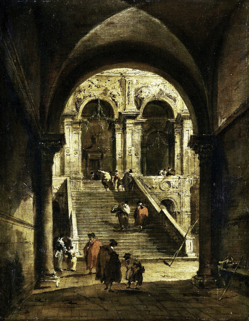 Palatsin portaat - Francesco Guardi