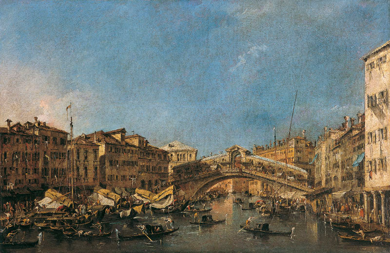 Rialton silta Venetsiassa - Francesco Guardi