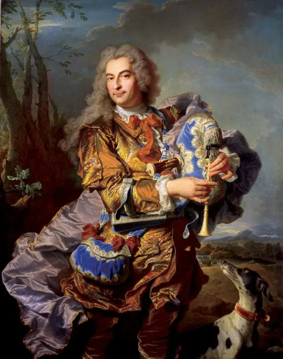 Gaspard de Gueidanin muotokuva Céladon-soittajasta - Hyacinthe Rigaud