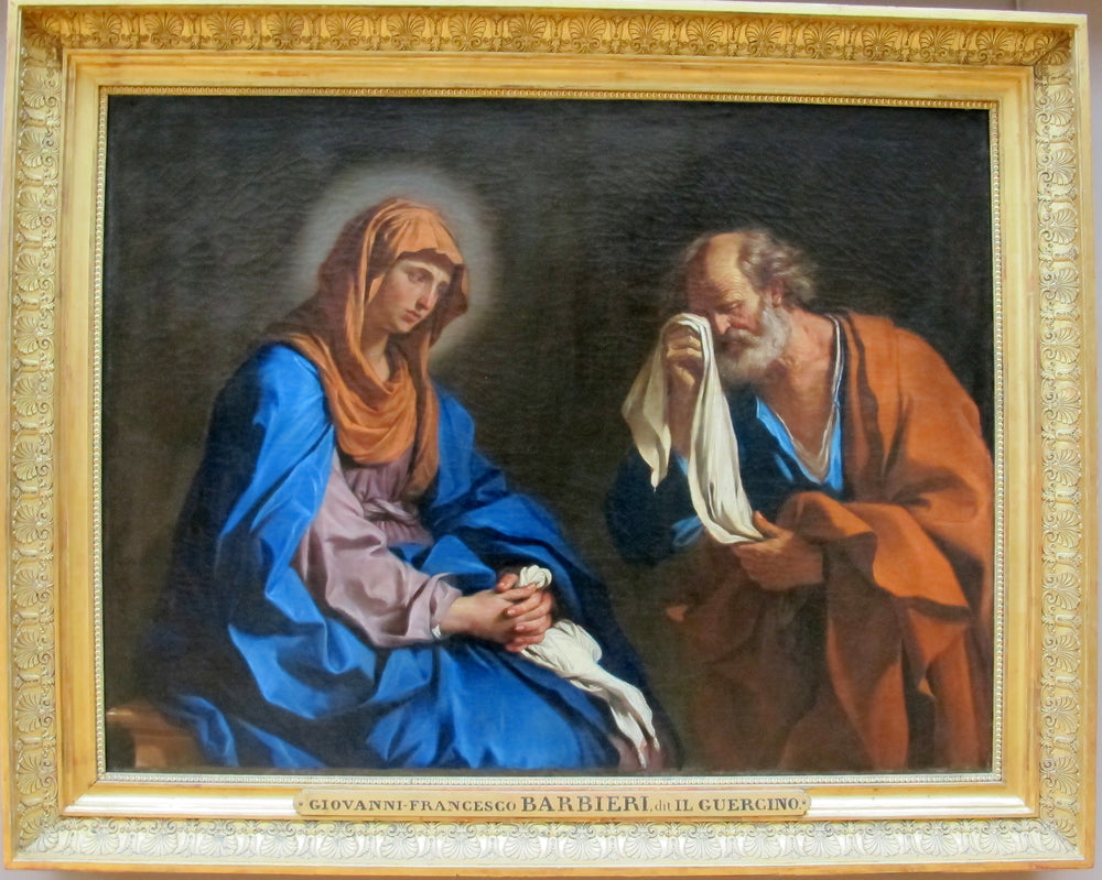 Saint Pierre pleurant devant la Vierge - Guercino - Alpha Reproduction