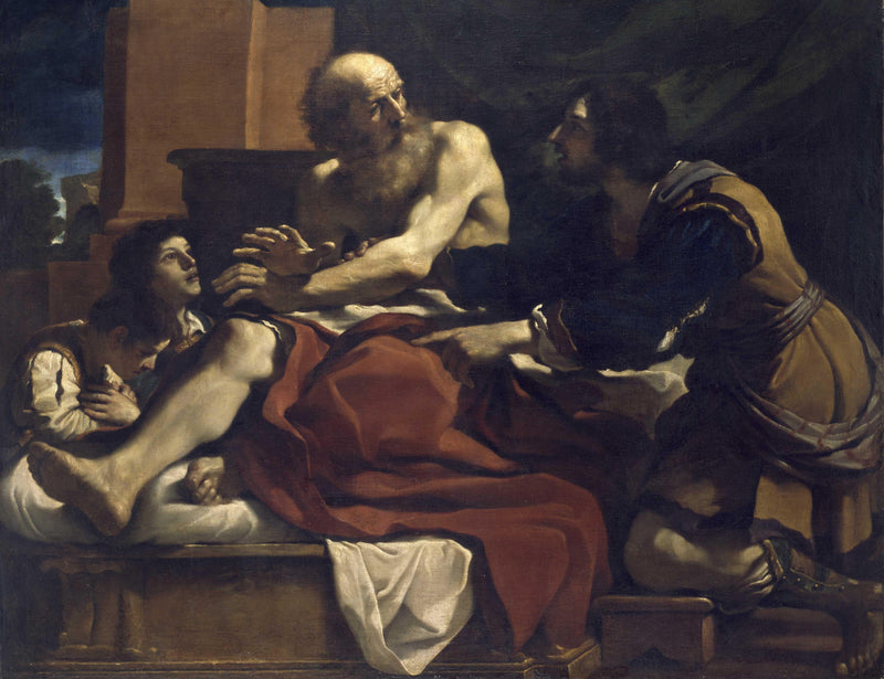 Jacob siunaa Joosefin poikia - Guercino